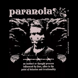 Cupla Unisex Paranoia Sweatshirt Siyah
