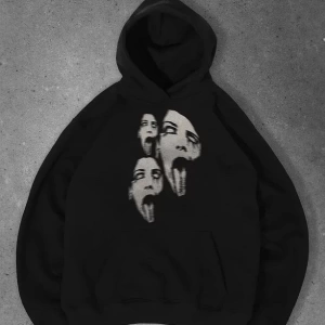 Cupla Unisex Triple Scream Sweatshirt Siyah
