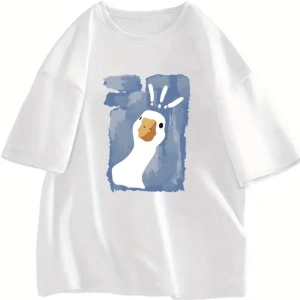 Curious Duck Baskılı