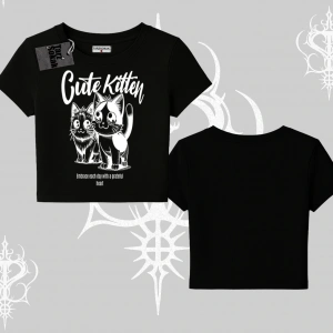 Cute Kitten Yazılı Sevimli Kedi Baskılı Babby Tee Tshirt