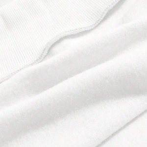 Dağ ve Güneş Desenli Damla Omuz Sweatshirt Beyaz