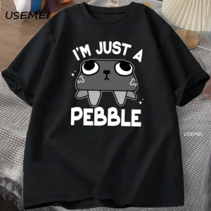 Dandys World Pebble Its Just A Pebble T Shirt Komik Grafik Tees Kısa Kollu Tişört Nefes Rah 2922