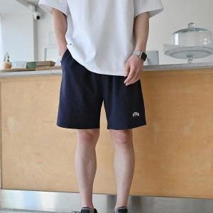 DAZY Erkek Harfli Grafik Düşük Omuzlu Bel Şortu