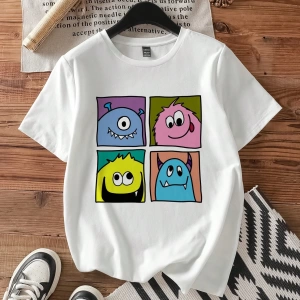 DAZY Harfli Grafik Düşük Omuzlu Tişört