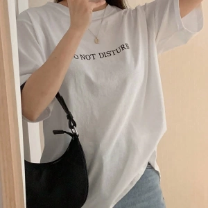 DAZY Kadın Bol Kesim Normal Tişört Harfli Baskılı Yaz