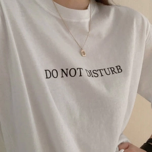 DAZY Kadın Bol Kesim Normal Tişört Harfli Baskılı Yaz