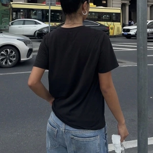 DAZY Kadın Bol Kesim Yuvarlak Yaka Kısa Kollu Tişört Büyük Harf Baskılı, Pembe, İlkbahar/Yaz