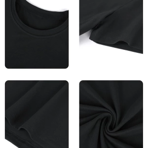 DAZY Kadın Yuvarlak Yaka Grafik Baskılı Tişört, Minimalist Moda Günlük Giyim