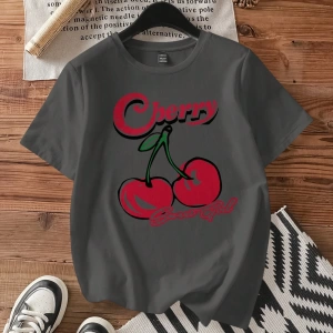 DAZY Karikatür ve Harf Grafik Tişört
