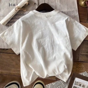 DAZY Kontrast Mektup Baskılı Raglan Kısa Kollu Tişört