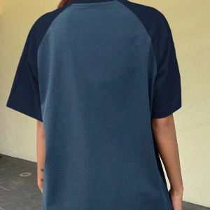 DAZY Kontrast Mektup Baskılı Raglan Kısa Kollu Tişört