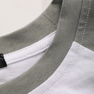 DAZY Kontrast Mektup Baskılı Raglan Kısa Kollu Tişört