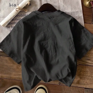 Dazy-Less Loose Düz Renk Günlük Kısa Kollu Kadın Tişörtü