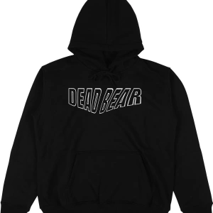 Dead Bear Siyah Oversize Unisex Kapüşonlu Sweatshirt Hoodie