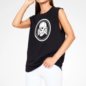 Death In June Siyah Kolsuz Tişört T-shirt
