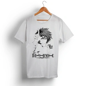 Death Note L Anime Siyah Tişört