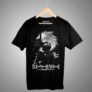 Death Note L Anime Siyah Tişört