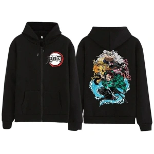 Demon Slayer Fermuarlı Hoıodie 12810