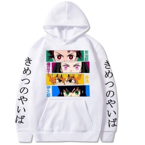Demon Slayer Kamado Tanjirou Kapşonlu Hoodie Mod678 14563 Siyah