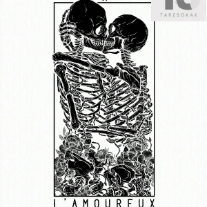 Deniart İskelet ve Harf Grafikli Düşük Omuzlu Longline Tişört