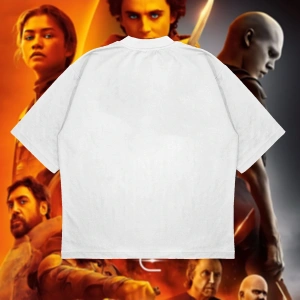 Dennis Villeneuve Baskılı Oversize Unisex Pamuklu Nefes Alan Kalın Kumaşlı