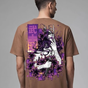 derzay  sırt baskılı oversize t-shırt
