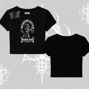 Detective Kitten Kedi Baskılı Babby Tee Tshirt