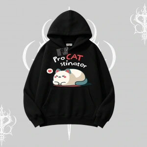 Detective Kitten Kedi Baskılı Biskilet Sweatshirt