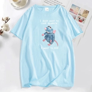 Dexter Morgan Kedi T-shirt Komik Pamuk Kısa Kollu O Boyun Tshirt Unisex Streetwear Erkek Giys 2802