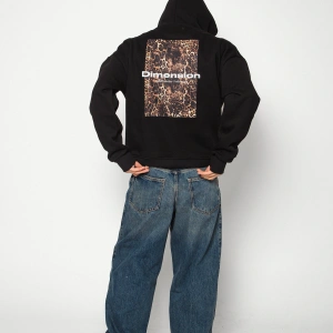 Dimension Leopar Baskılı Oversize Unisex Premium Beyaz