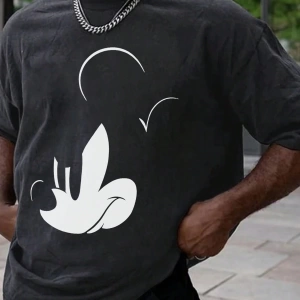 Disney Disney Collab Mickey Mouse Çizgi Film Baskılı Erkek Günlük Yaz Kısa Kollu Tişört