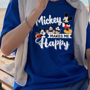 Disney Disney Collab Mickey Mouse & Friends Erkek Günlük Karikatür Baskılı Kısa Kollu Tişört,