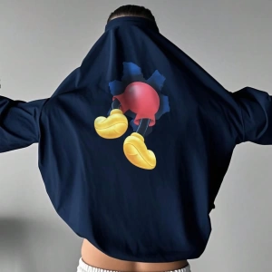Disney Disney İşbirliği Mickey Mouse Baskılı Erkek Günlük Kısa Kollu Tişört, Yaz