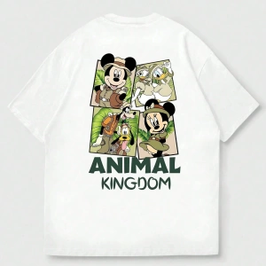 Disney Disney Mickey Mouse Collab Erkek Günlük Karikatür Baskılı Kısa Kollu Tişört, Yaz