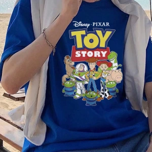 Disney Disney Monsters University Collab Erkek Günlük Karikatür Baskılı Kısa Kollu Tişört, Ya