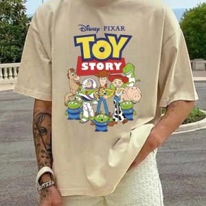 Disney Disney Monsters University Collab Erkek Günlük Karikatür Baskılı Kısa Kollu Tişört, Ya