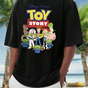 Disney Disney Monsters University Collab Erkek Günlük Karikatür Baskılı Kısa Kollu Tişört, Ya