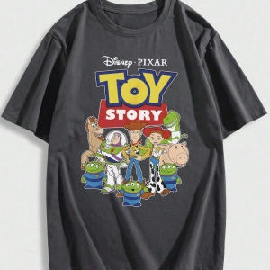 Disney Disney Monsters University Collab Erkek Günlük Karikatür Baskılı Kısa Kollu Tişört, Ya