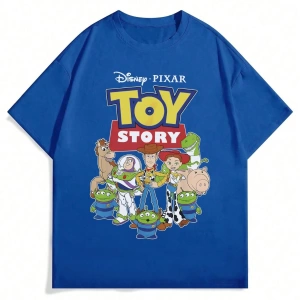 Disney Disney Monsters University Collab Erkek Günlük Karikatür Baskılı Kısa Kollu Tişört, Ya