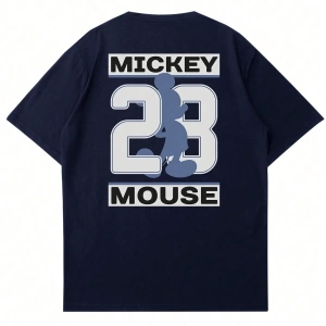 Disney Disney X Marvel Casual Erkek Karikatür Baskılı Kısa Kollu Tişört, Yaz