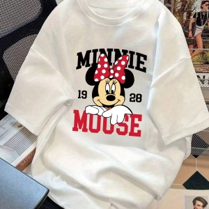 Disney  Kadın Yaz Basit Sevimli Disney Çizgi Film Karakteri Mickey Mous