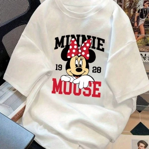 Disney  Kadın Yaz Basit Sevimli Disney Çizgi Film Karakteri Mickey Mous