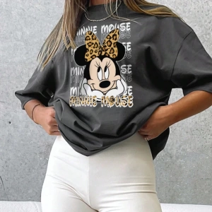 Disney Kadın Yaz Basit Sevimli Disney Çizgi Film Karakteri Minnie Bas