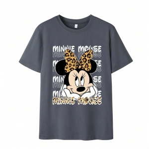 Disney Kadın Yaz Basit Sevimli Disney Çizgi Film Karakteri Minnie Bas