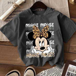 Disney Kadın Yaz Basit Sevimli Disney Çizgi Film Karakteri Minnie Bas