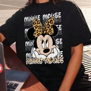 Disney Kadın Yaz Basit Sevimli Disney Çizgi Film Karakteri Minnie Bas
