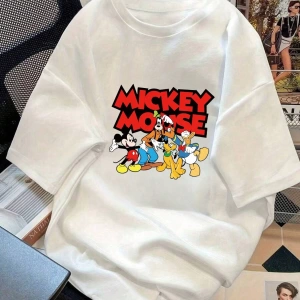 Disney Kadınlar için Basit ve Sevimli Disney Karikatür Mickey Mouse Baskıl