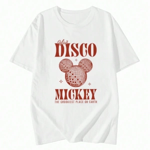 Disney Kadınlar için Basit ve Sevimli Disney Karikatür Mickey Mouse Baskıl