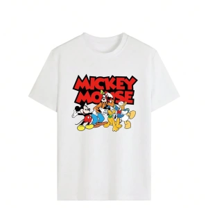 Disney Kadınlar için Basit ve Sevimli Disney Karikatür Mickey Mouse Baskıl