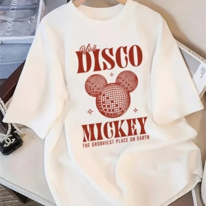 Disney Kadınlar için Basit ve Sevimli Disney Karikatür Mickey Mouse Baskıl